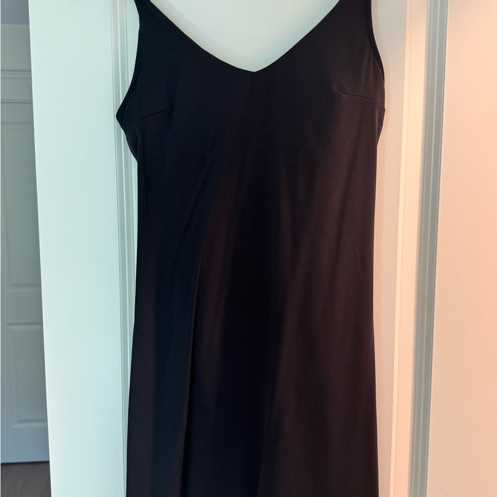 Black Active Romper Dress With Shorts Underneath